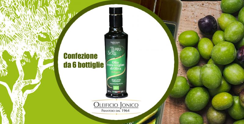  Offerta vendita online confezione da 6 bottiglie Olio Extravergine d Oliva Biologico italiano - Oleificio Jonico